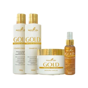 Kit Gold Brilho Intenso Natulife